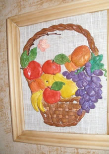 корзина с теста - своими руками